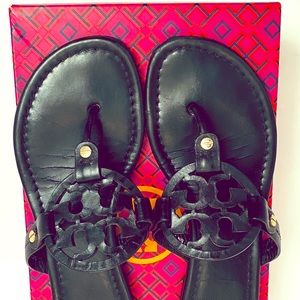 Tory Burch Miller Black Sandals, Size 6.5